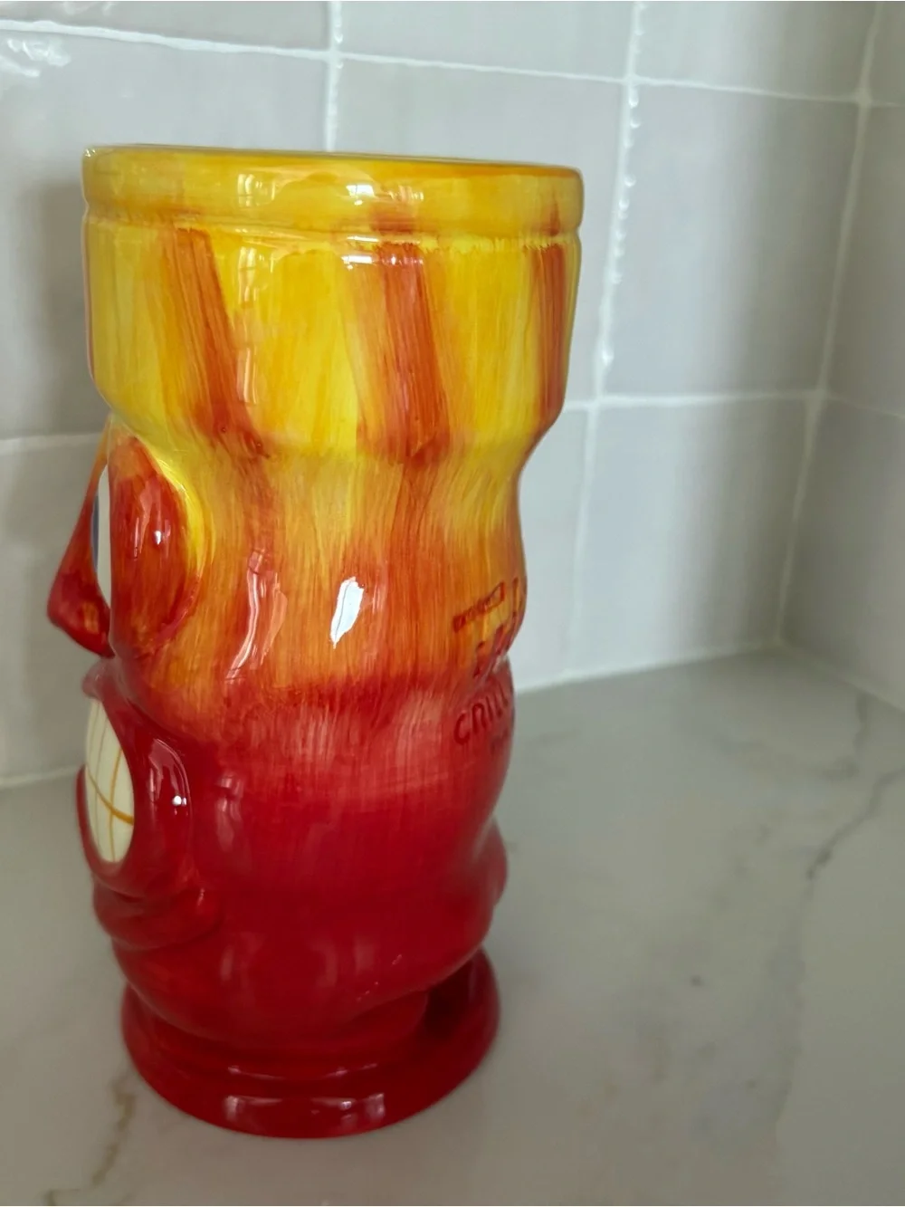 TIKI'S BAR GRILL Waikiki Hawaii colorful cup Sebastian 2012 NEW